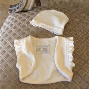 Loved Baby Vest & hat size 0/3